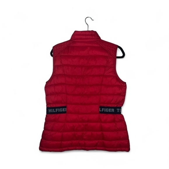 Tommy Hilfiger Puffer Red Quilted Vest - Picture 4 of 9
